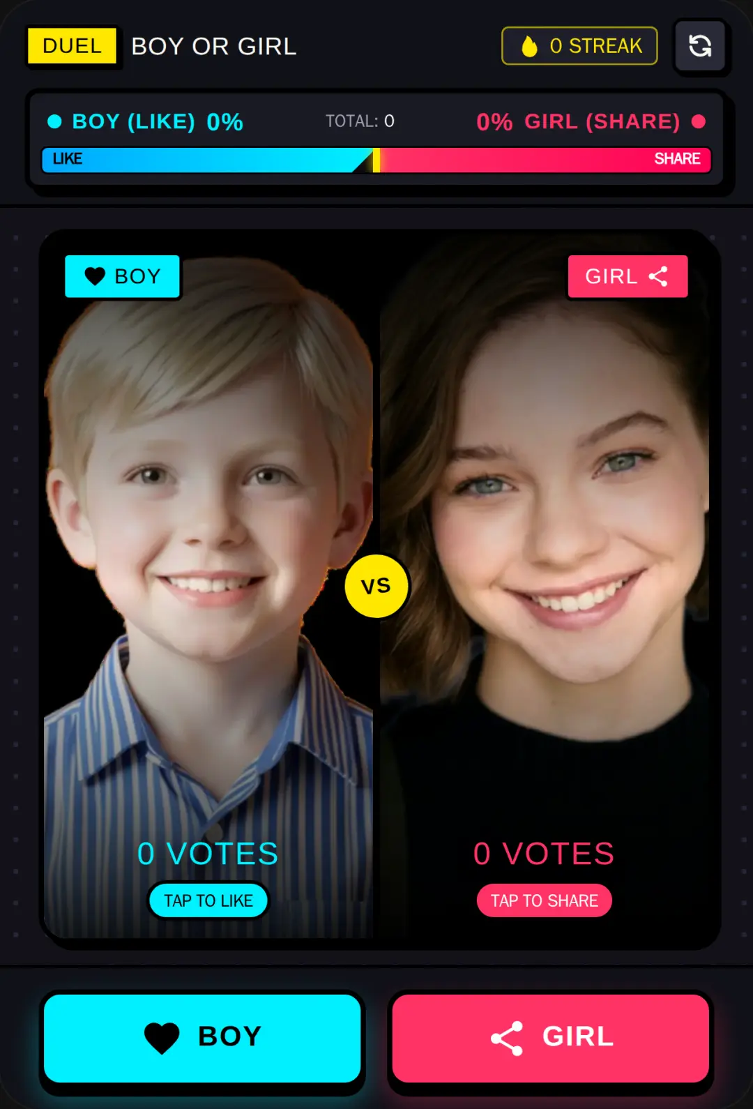 Boy or Girl - Pop Art Voting Game cover