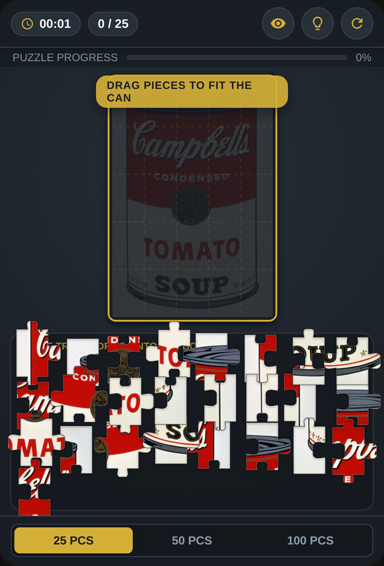 Campbell's Soup Jigsaw Puzzle cover