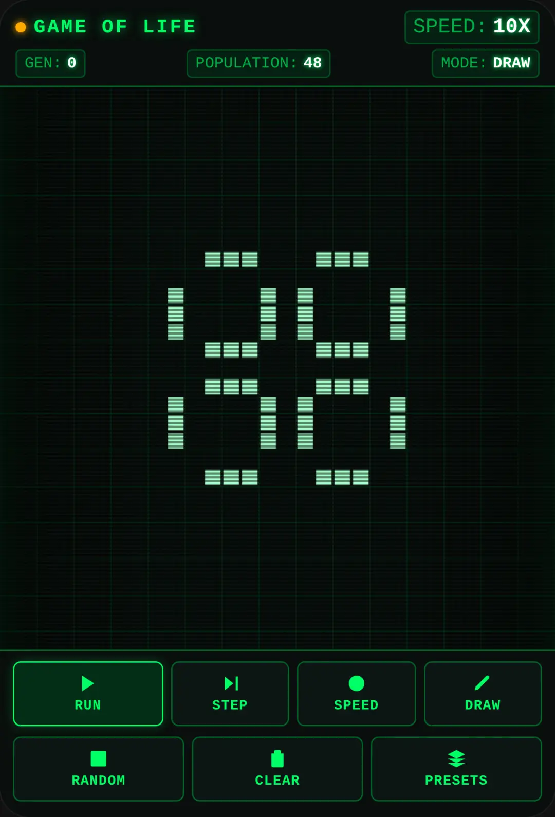 Conway's Game of Life remixable cover