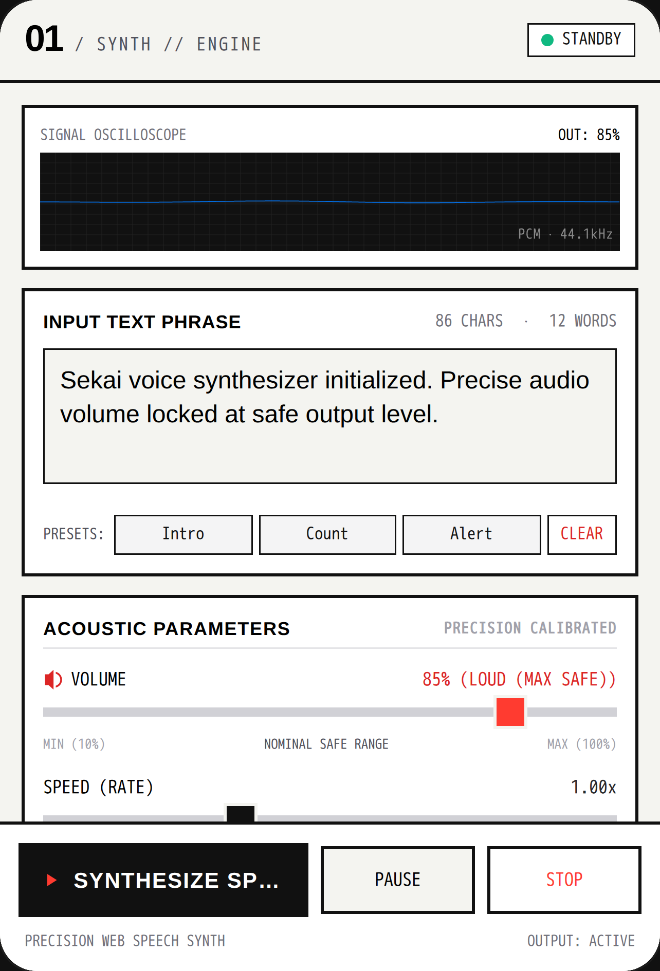 Text to Speech Synthesizer cover