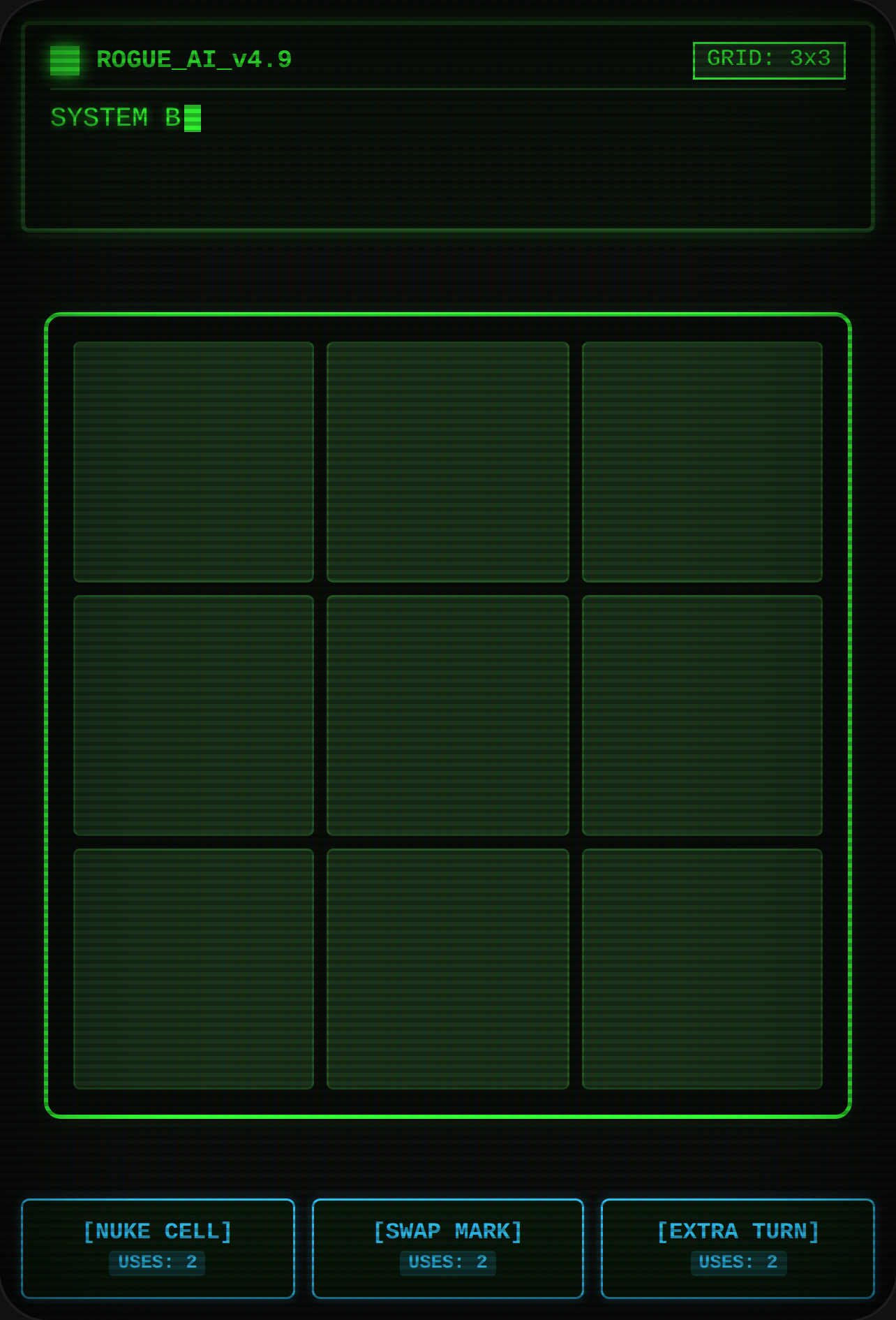 RIGGED TIC TAC TOE - ROGUE PHOSPHOR EDITION cover