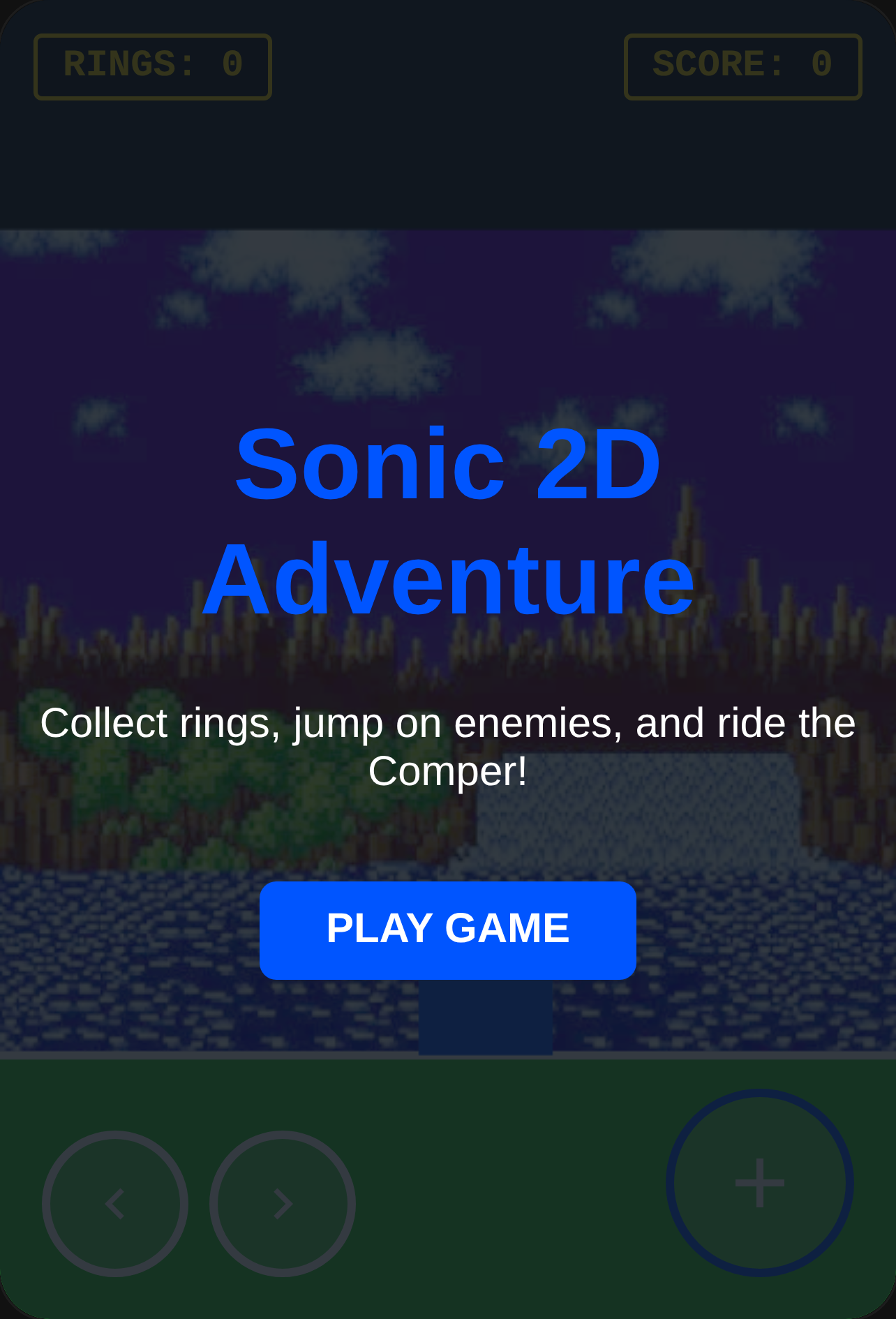 Sonic 2D Adventure cover