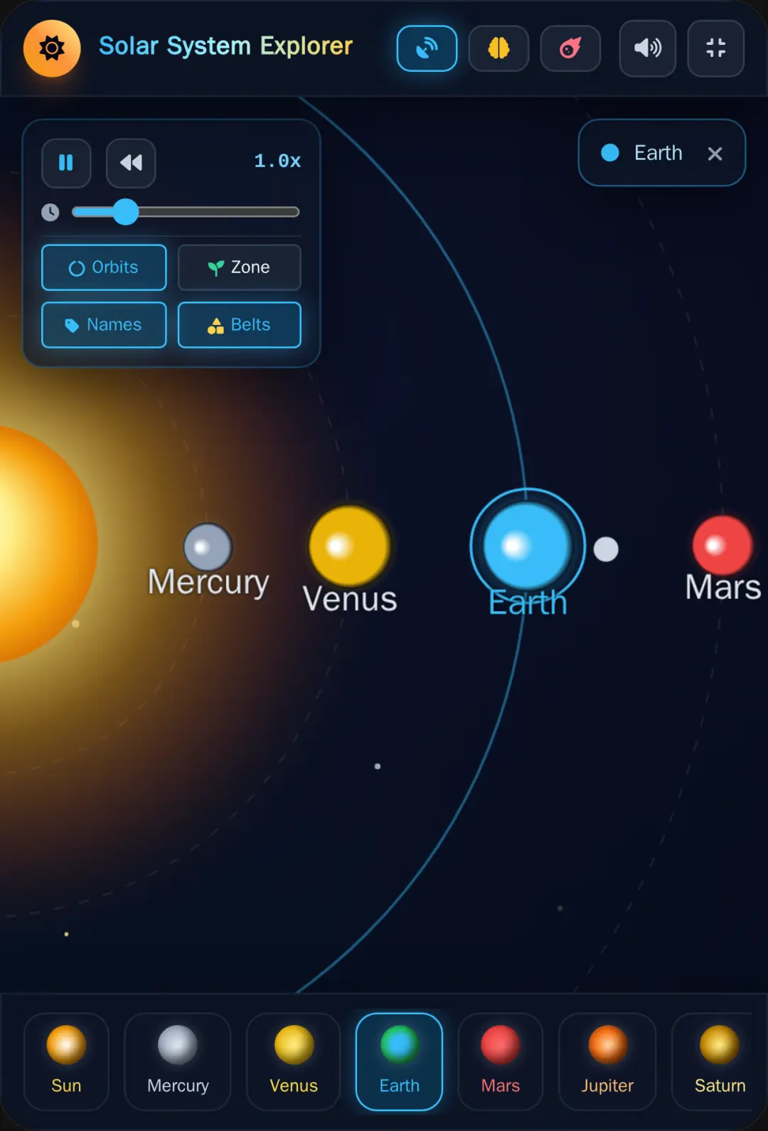 Solar System Explorer & Orrery cover