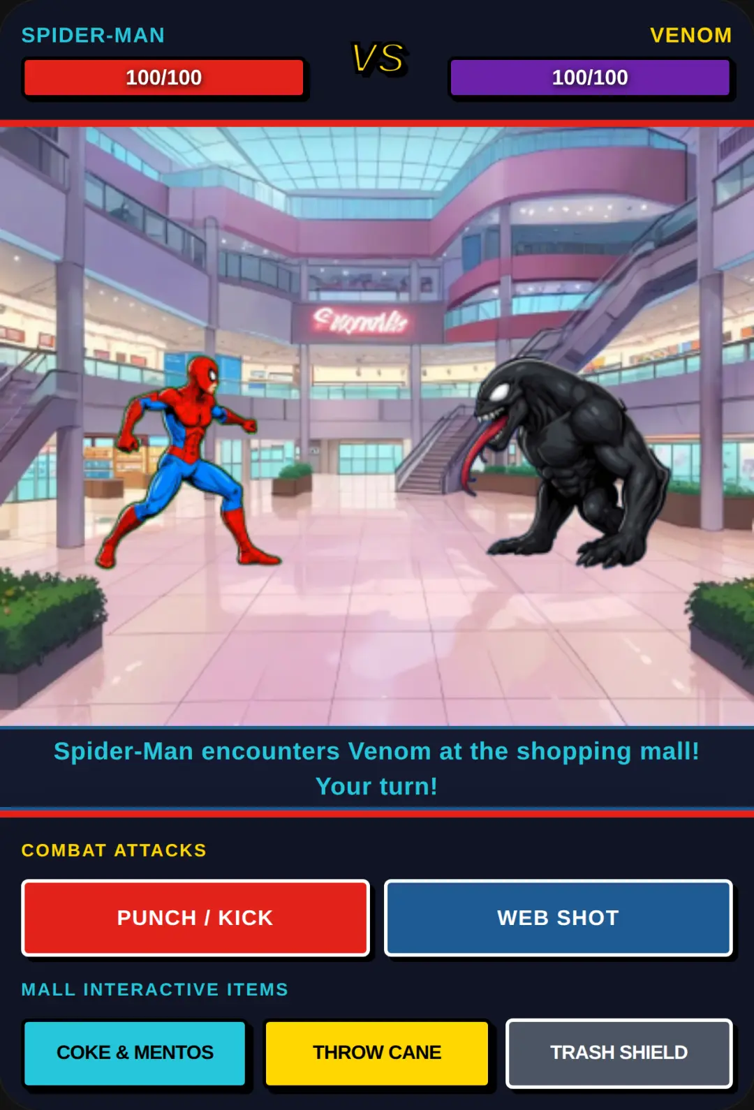 Spider-Man vs Venom - Mall Brawl. Funny and cinematic cover