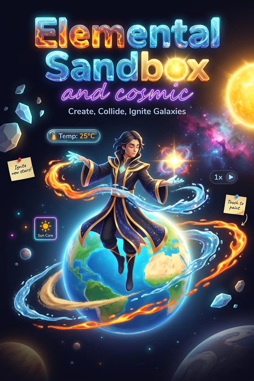 Elemental Sandbox and cosmic
