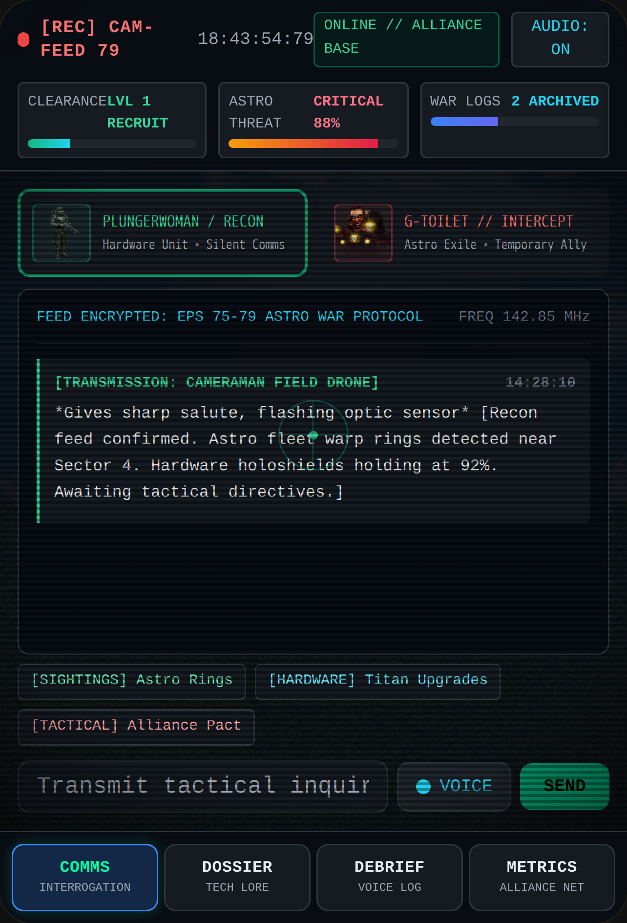 Alliance War Archive // Tactical Terminal cover