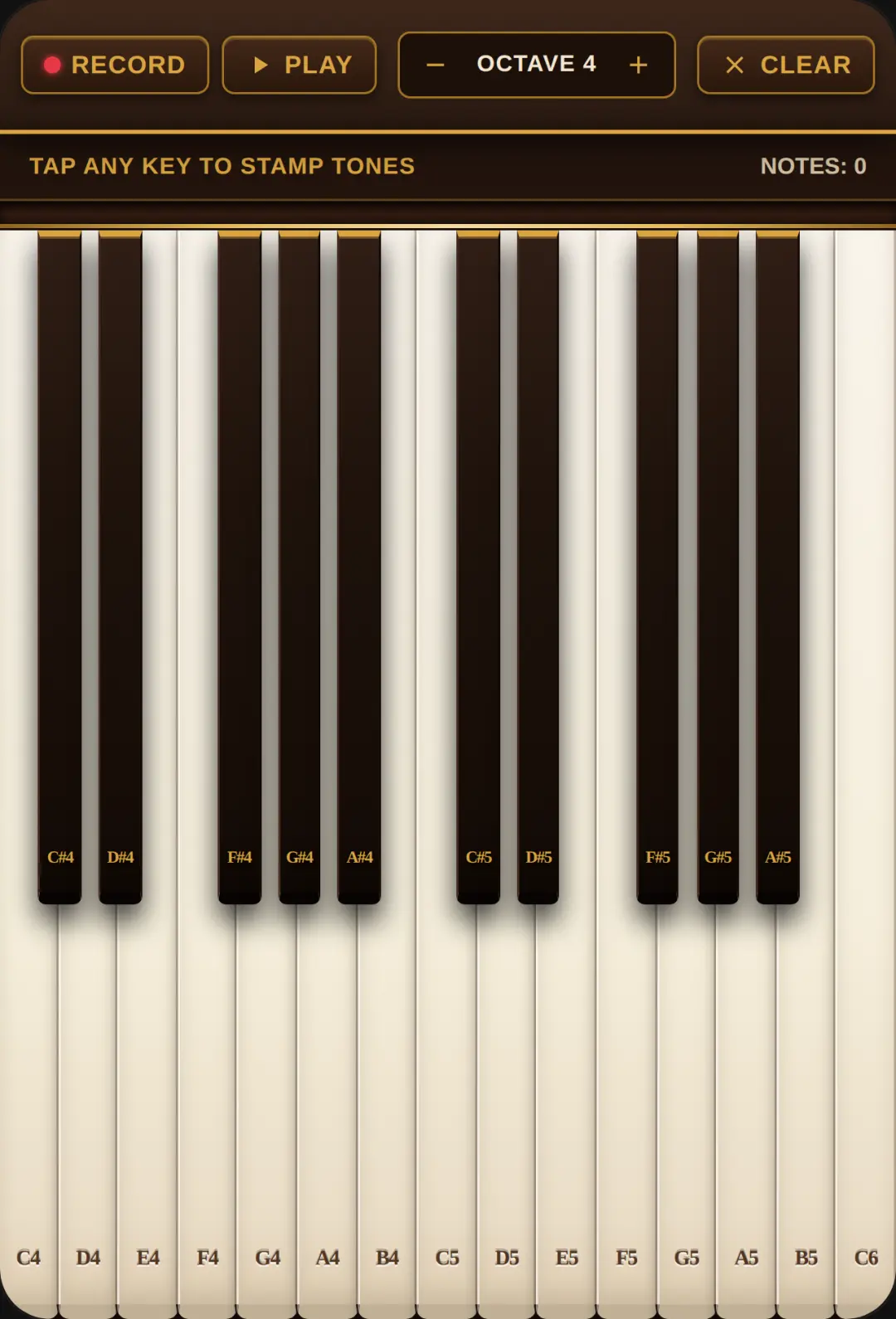 Zmka Piano - Tone Stamp cover