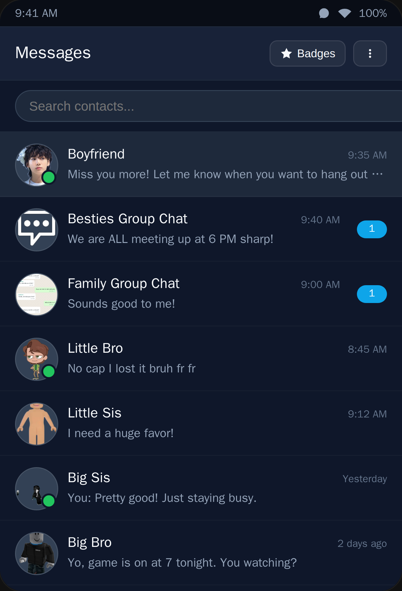 Realistic Text & Voice Call Chat Simulator cover