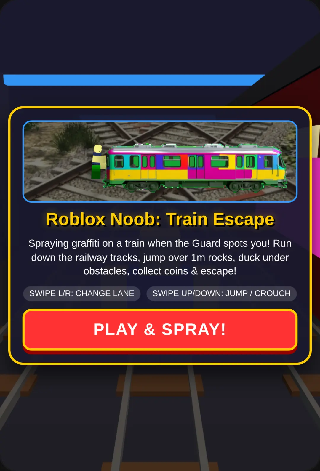Roblox Noob: Train Escape cover