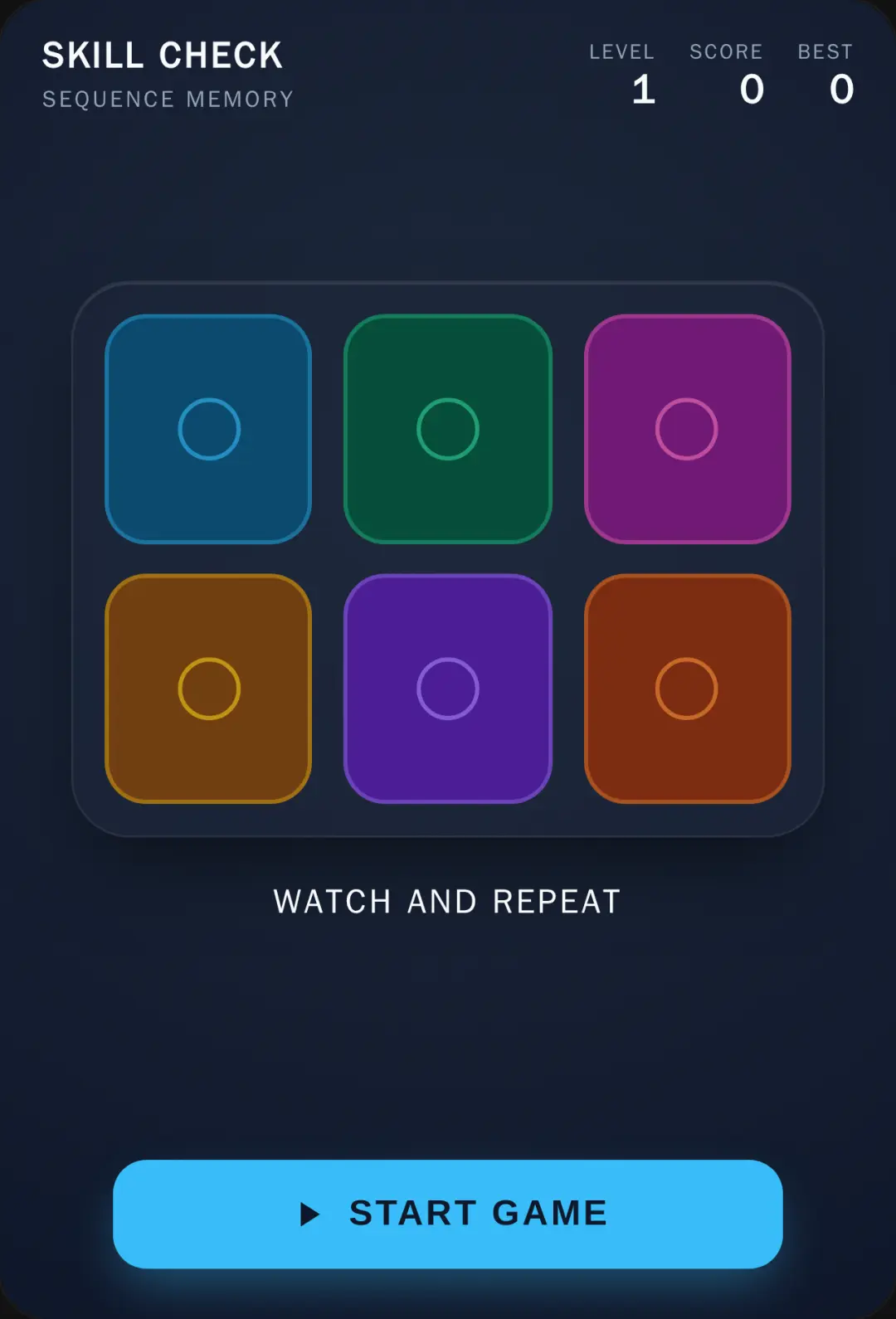 Sequence Memory - Watch & Repeat cover