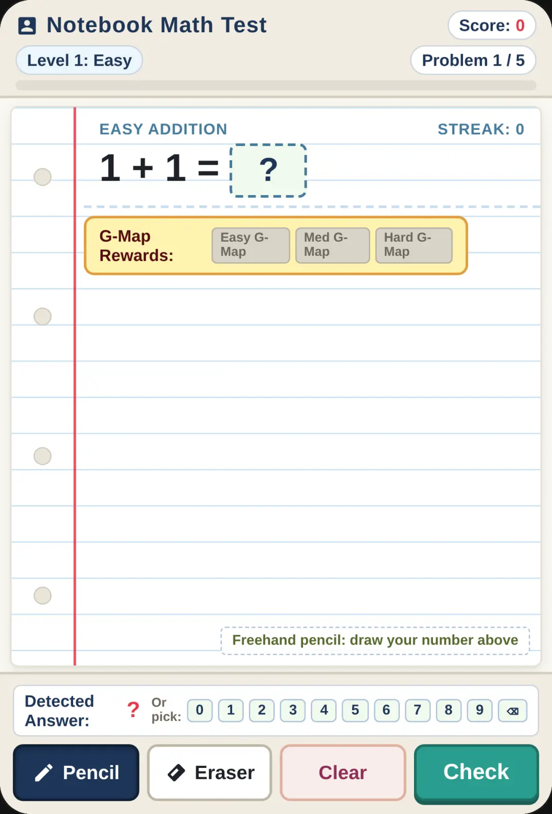Notebook Math Test cover