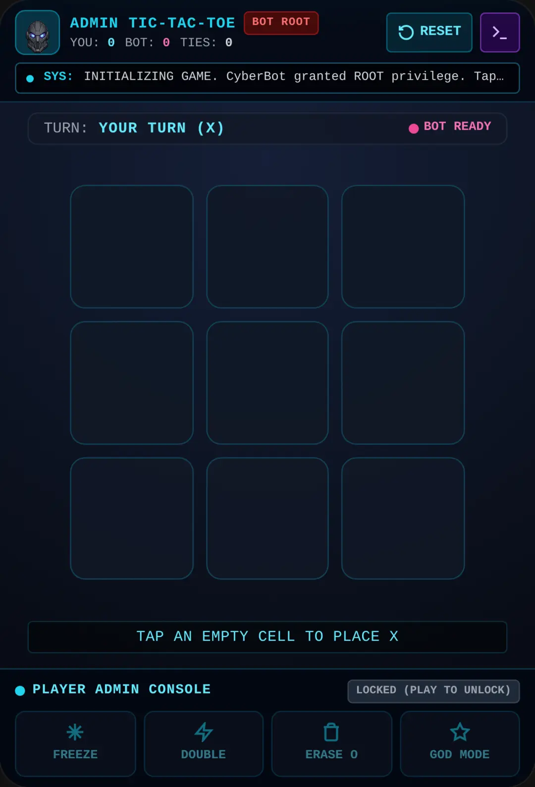 Admin Tic-Tac-Toe cover