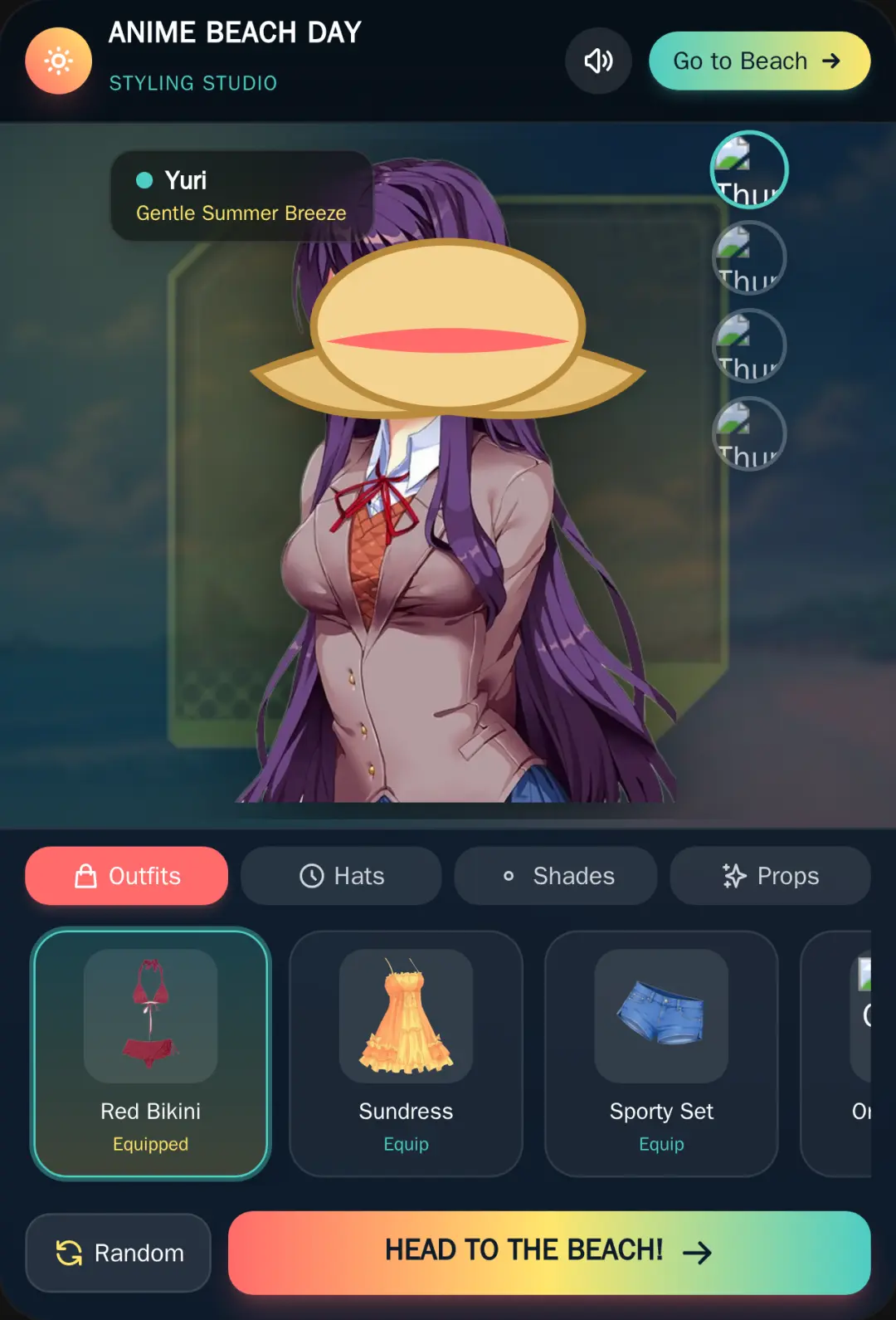 Anime Beach Day Dress Up cover