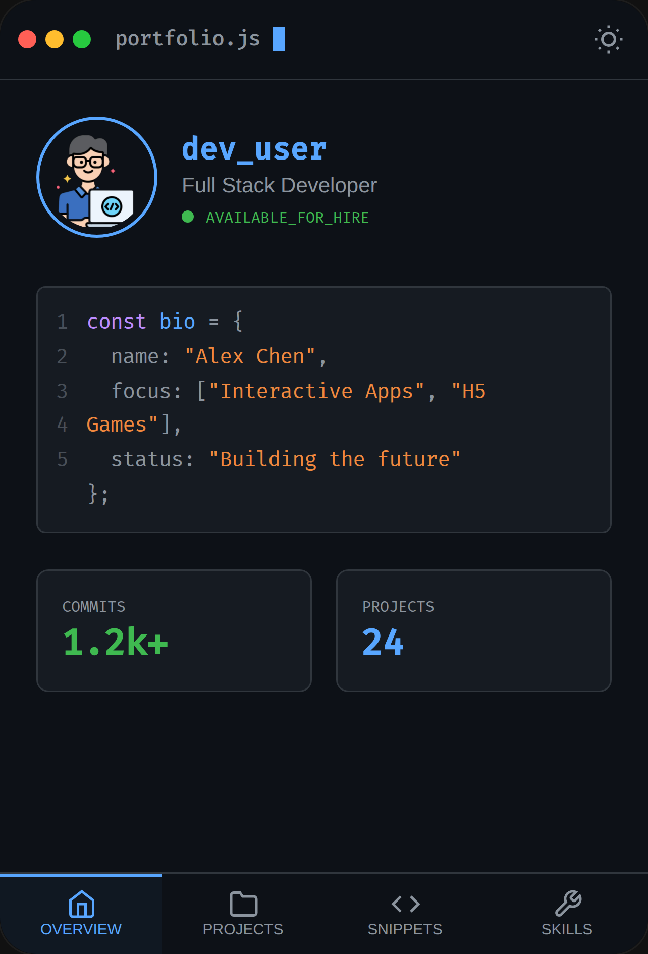 DevTerminal Portfolio cover
