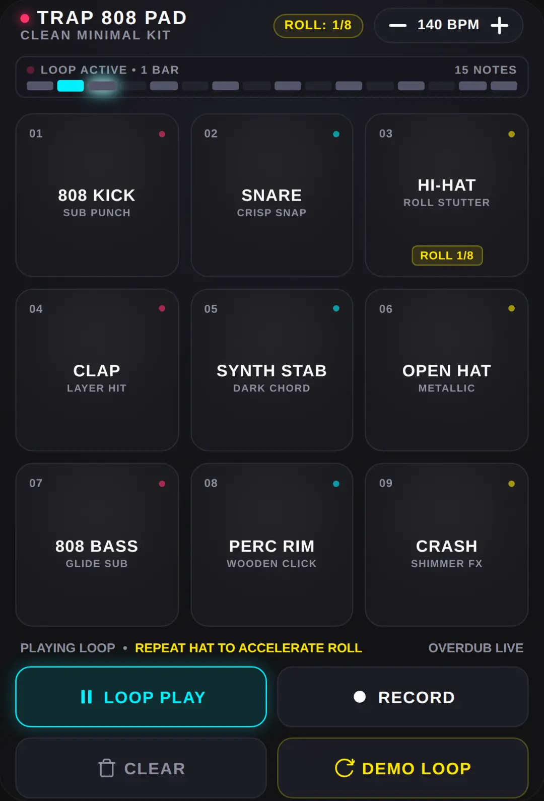 Trap Beat Pad cover
