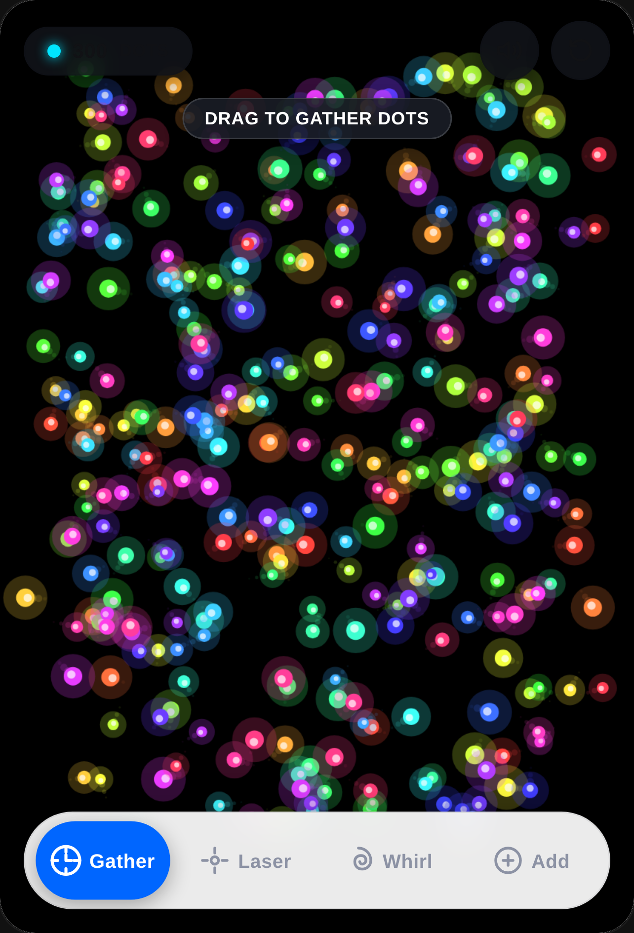 Swarm Sandbox - 300 Colorful Dots cover