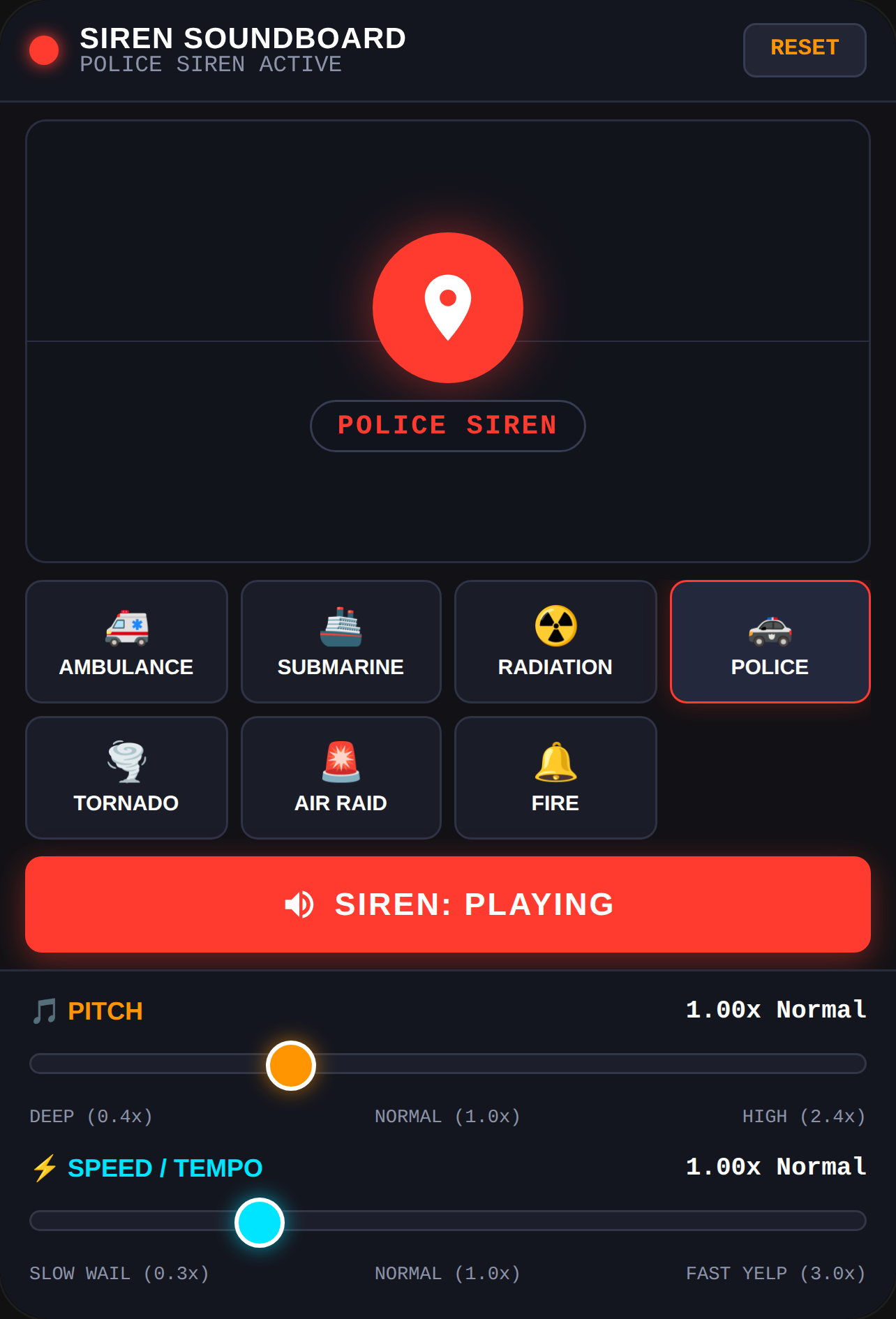 Siren Soundboard - Pitch & Sound Changer cover