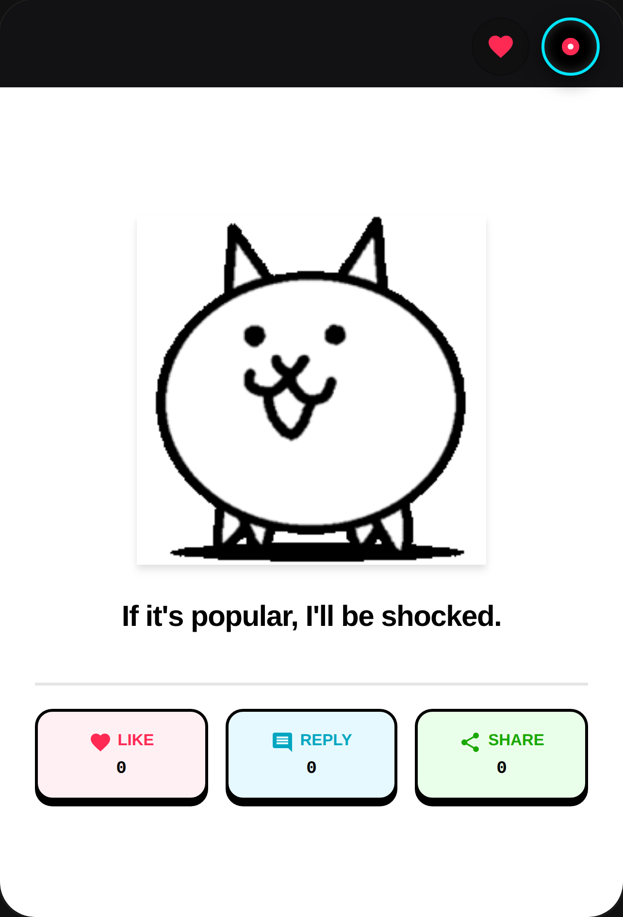 If it's popular, I'll be shocked cover