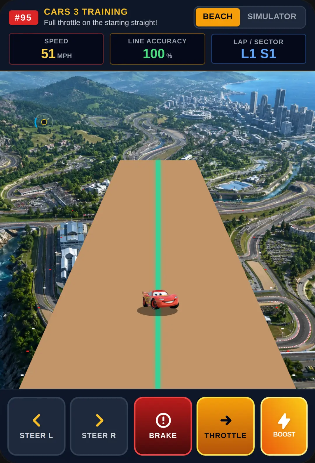 Lightning McQueen - Cars 3 Racing Simulator cover