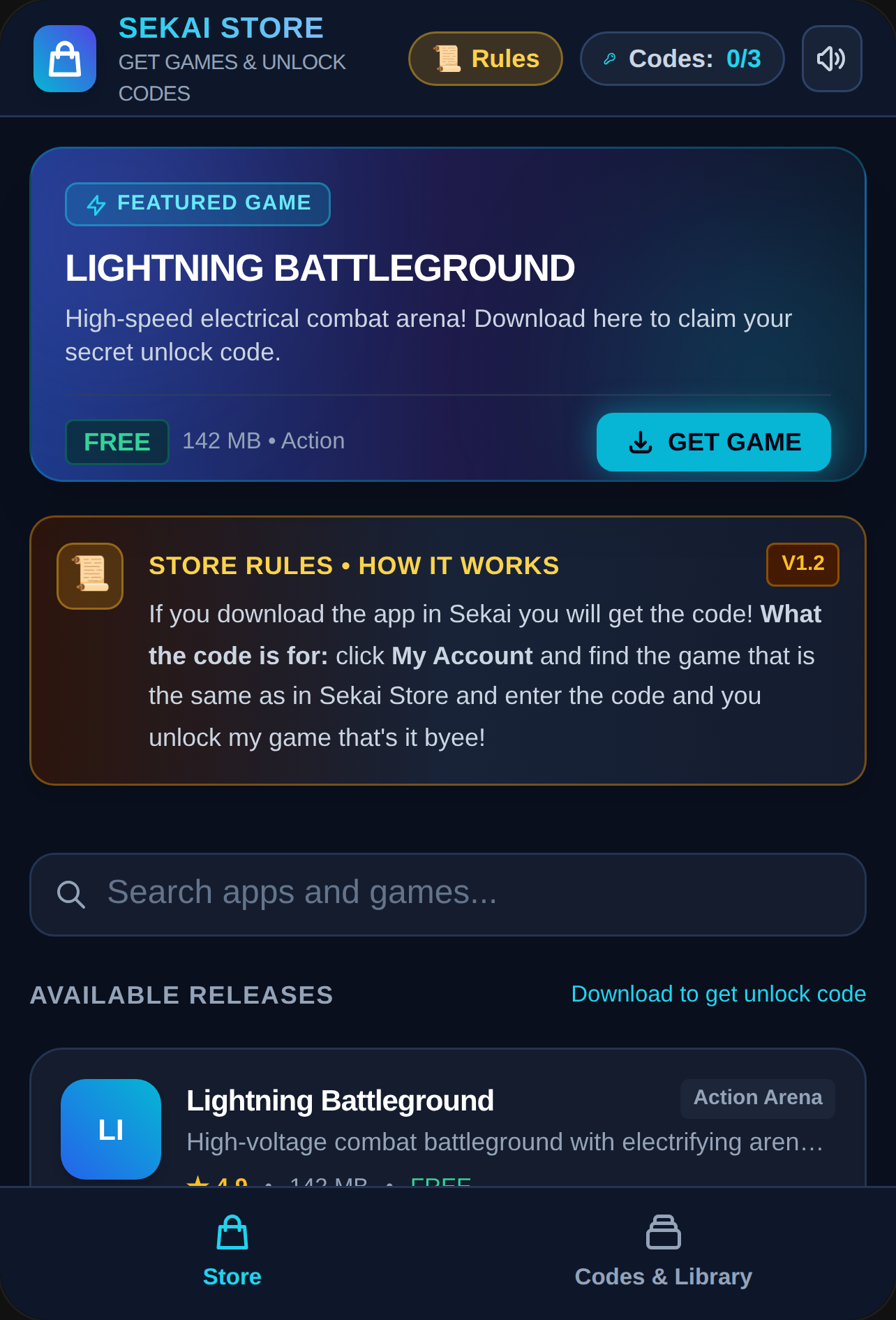 SEKAI STORE - App and Game Hub cover