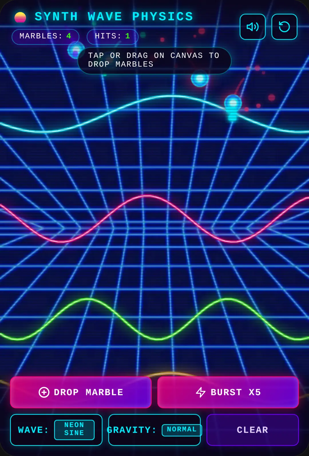 Neon Wave Marbles cover