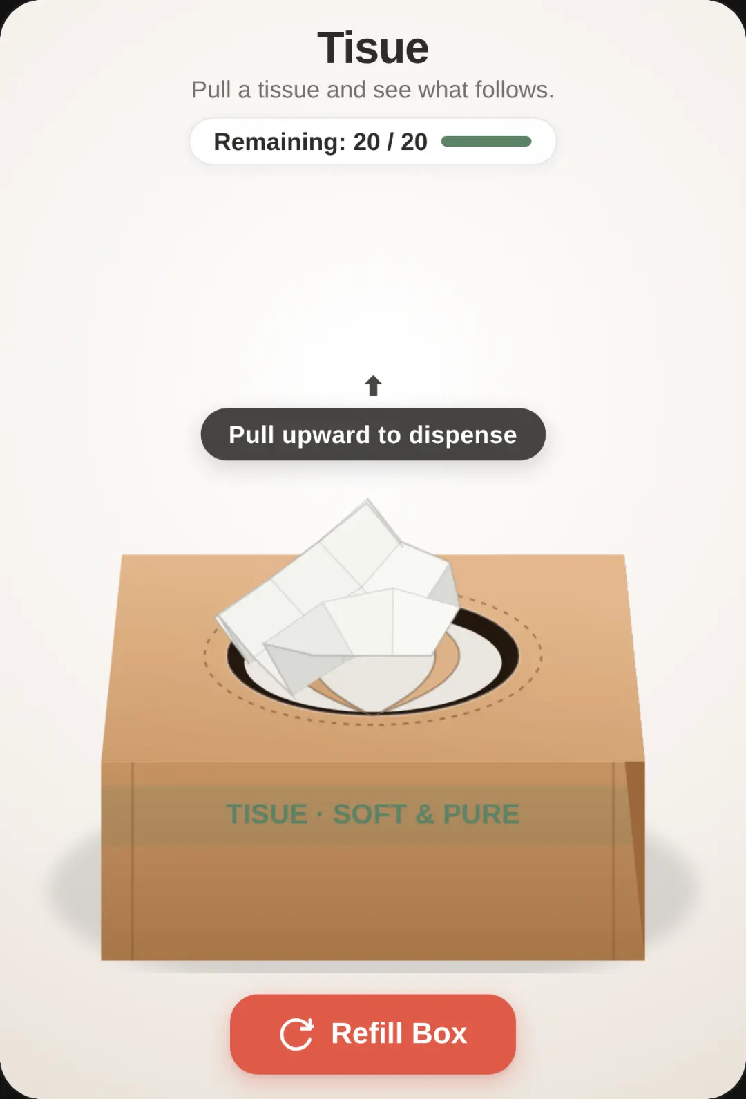 Tisue cover
