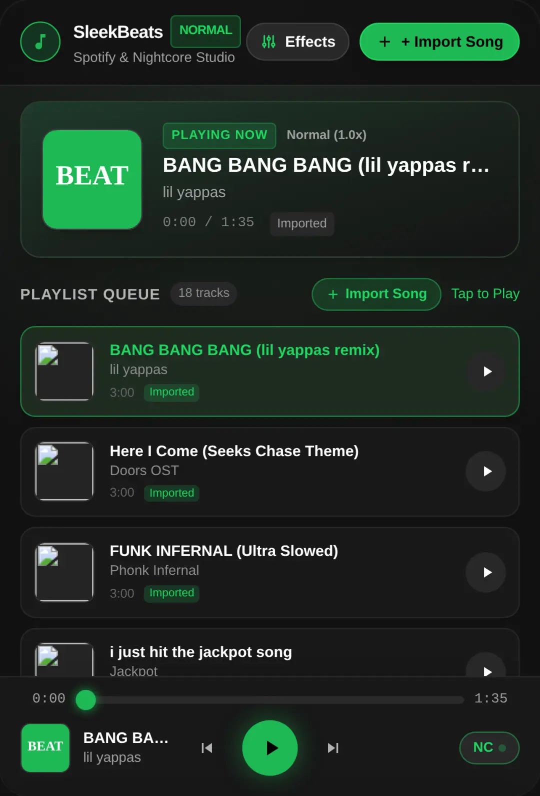Sleek Beats - Music Player cover