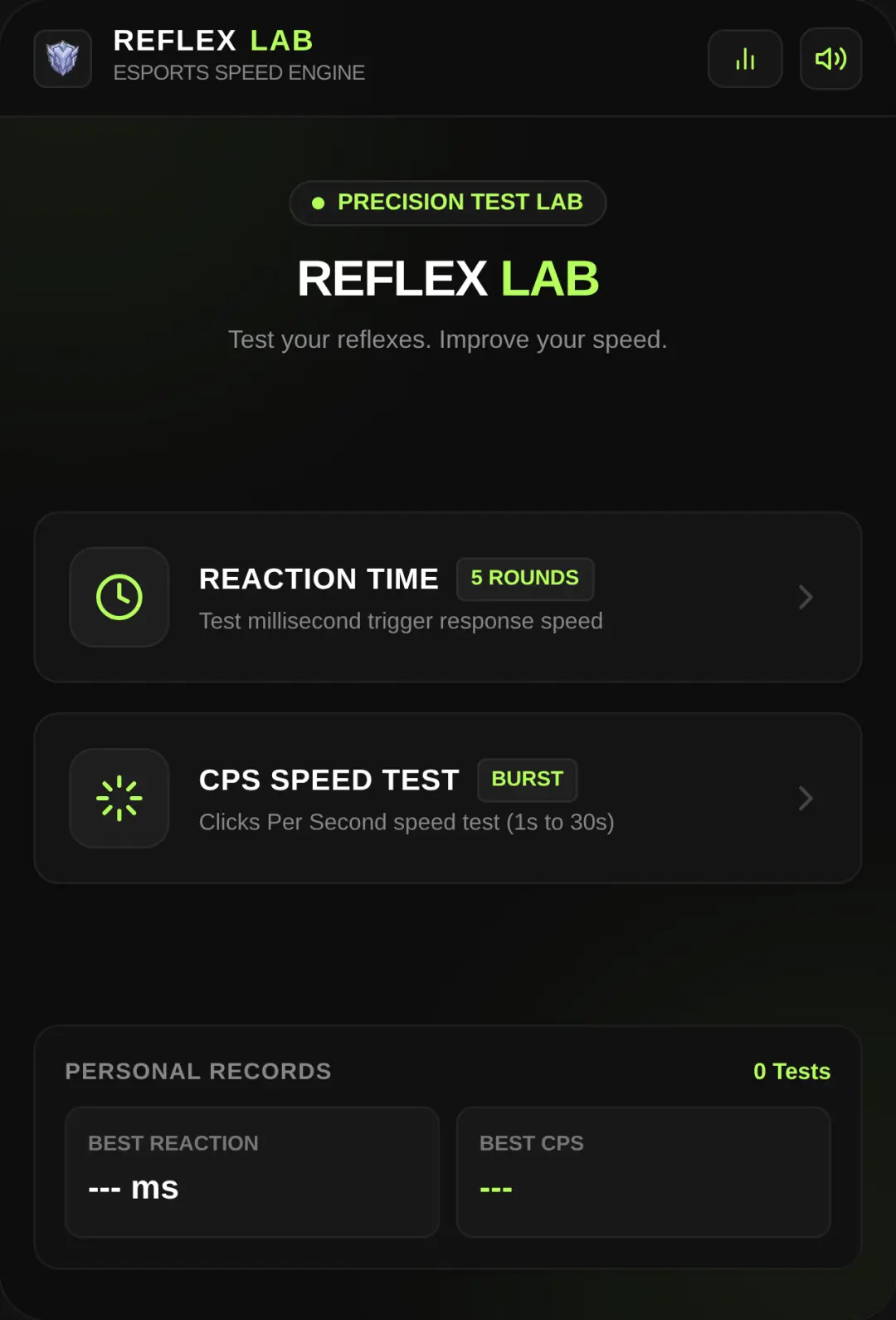 REFLEX AND CPS TEST cover