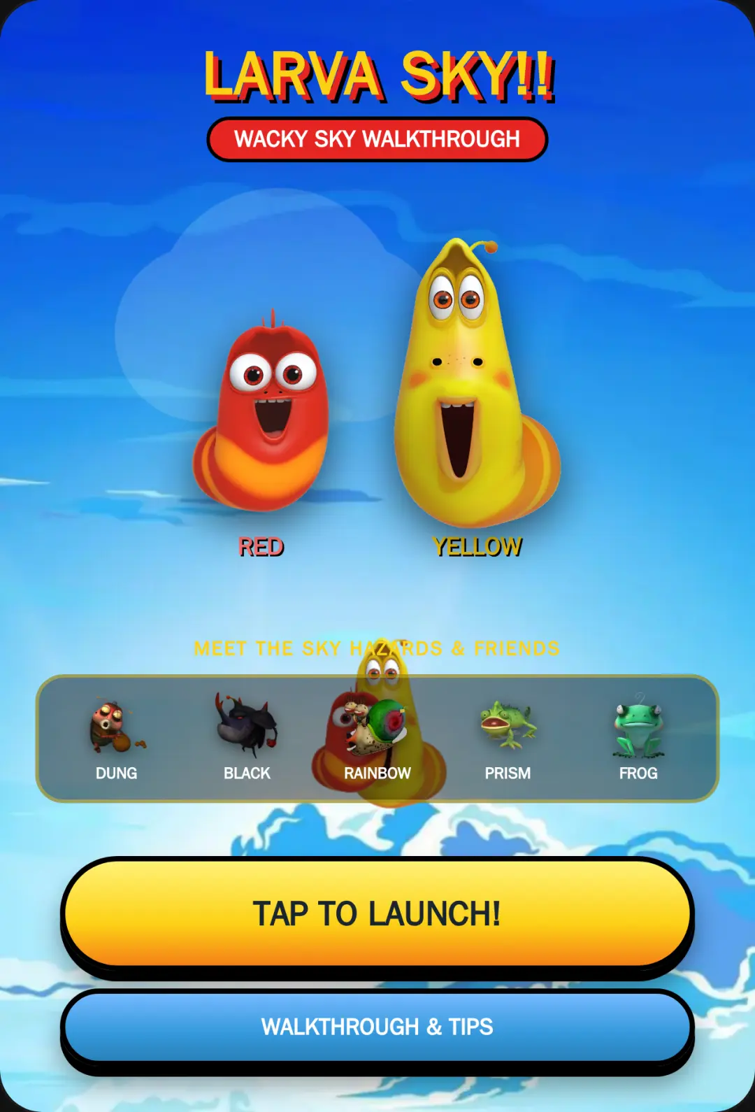 Larva Sky!! Walkthrough Adventure cover