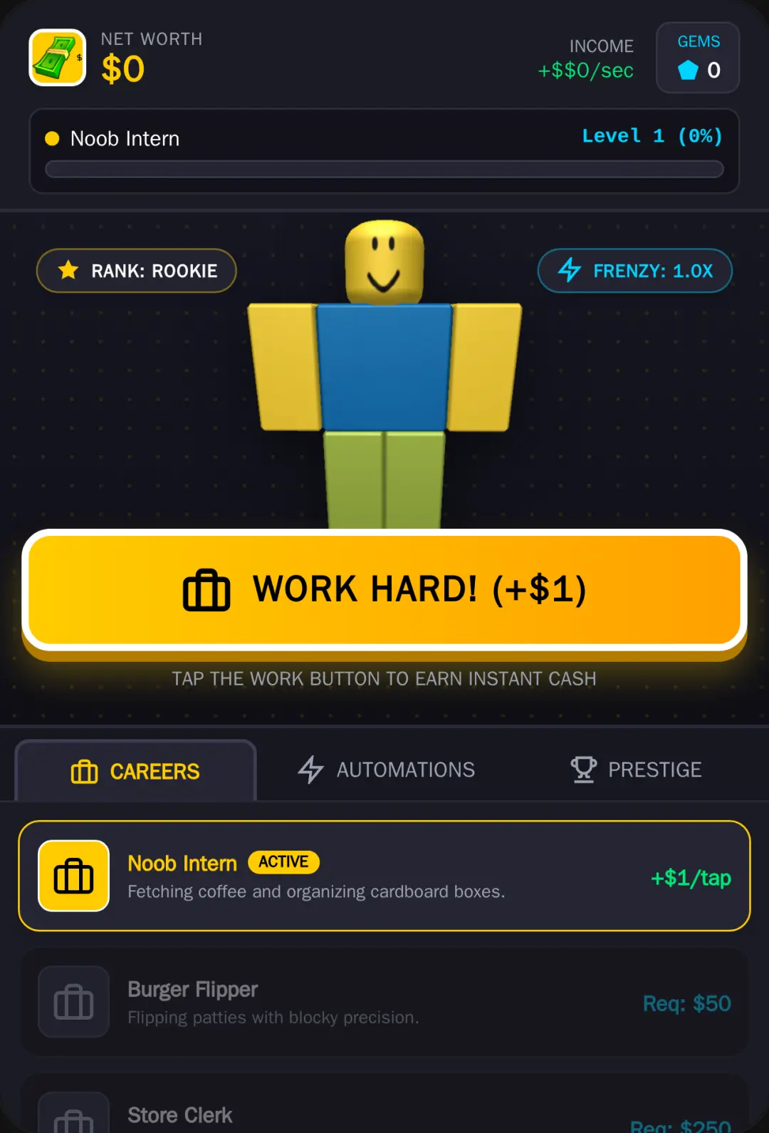 Noob Career Simulator cover