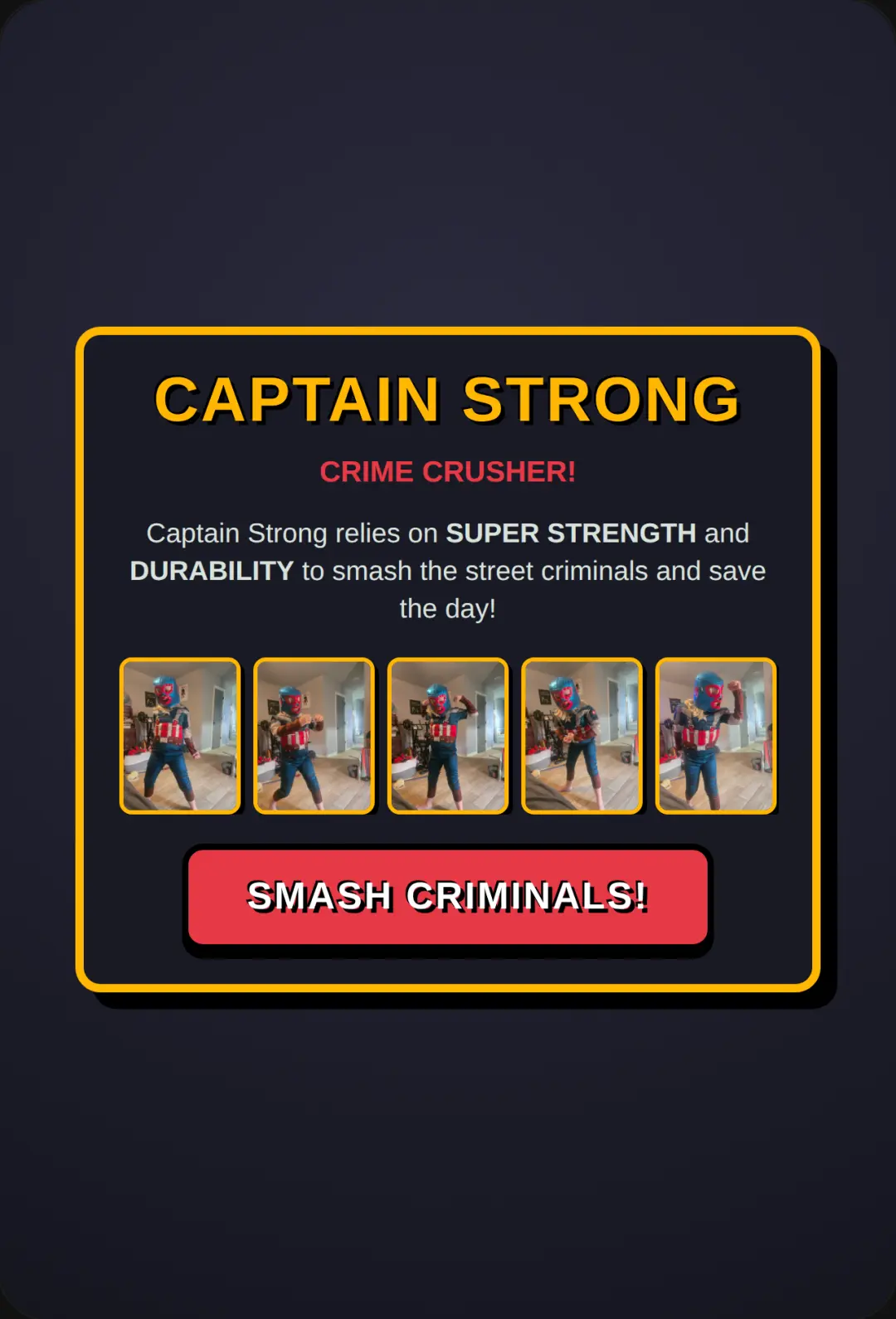 Captain Strong: Crime Crusher cover