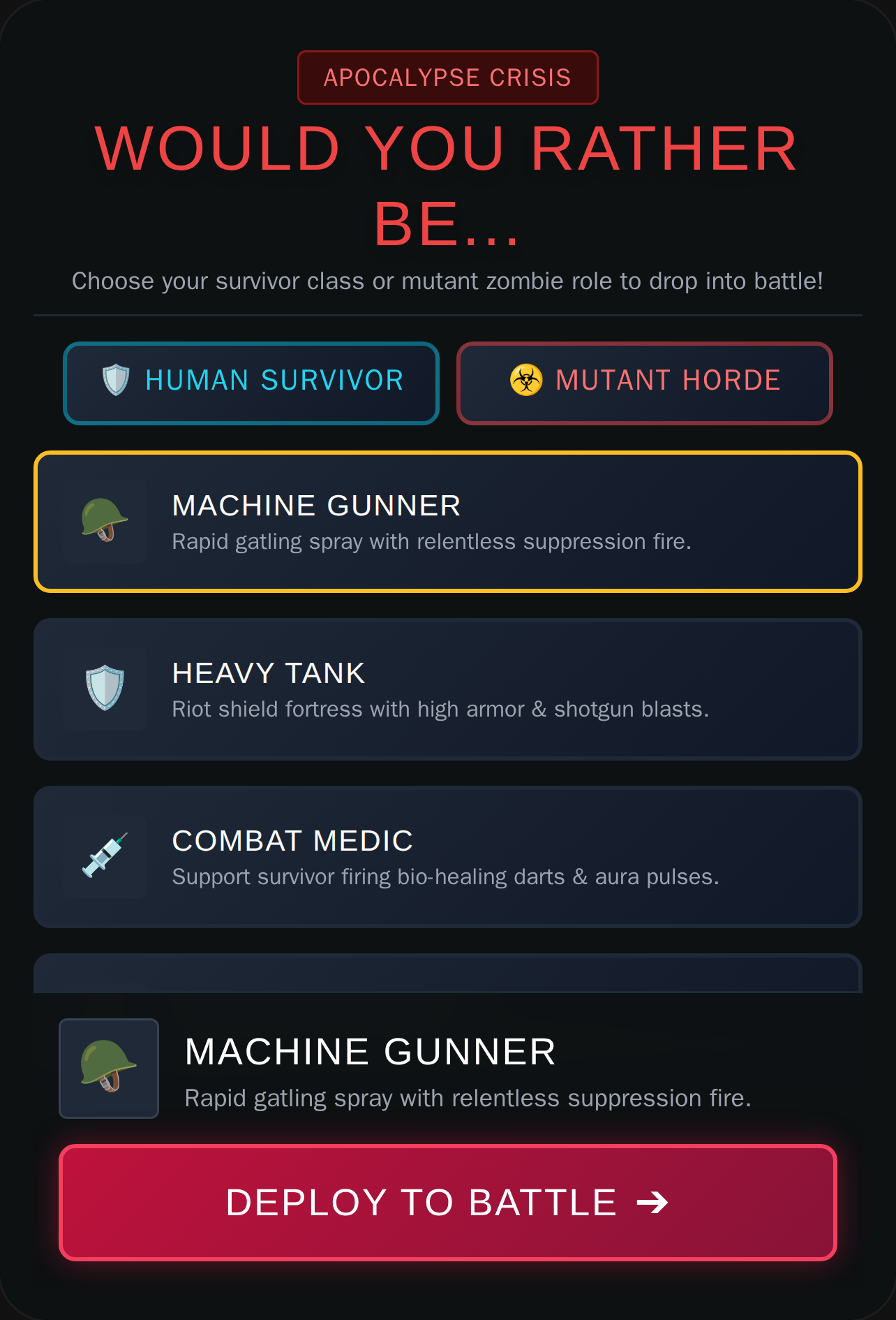 Z-Apocalypse: Would You Rather cover