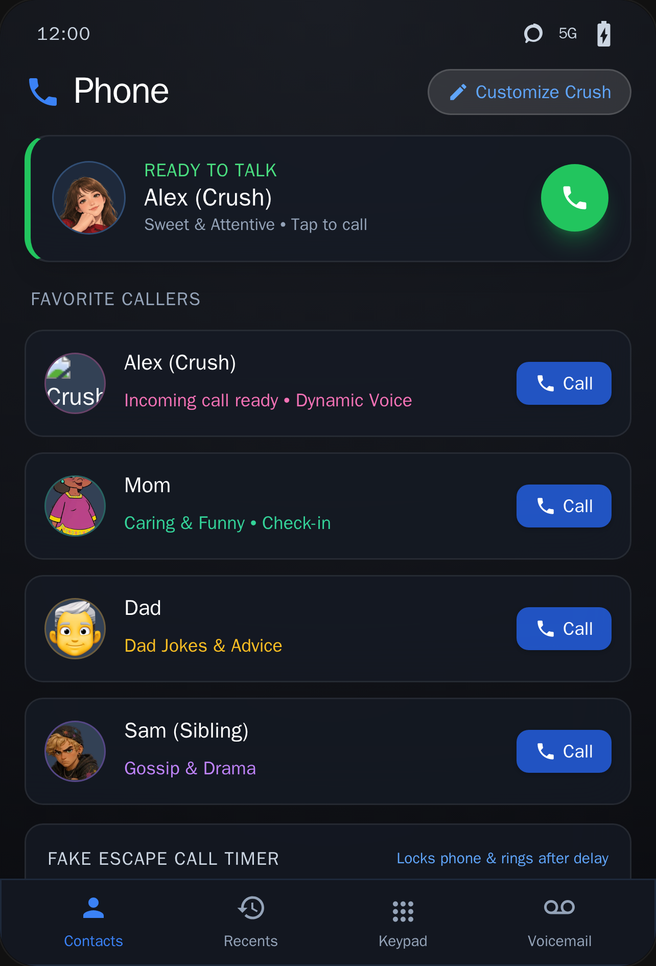 Crush & Family Call Simulator cover