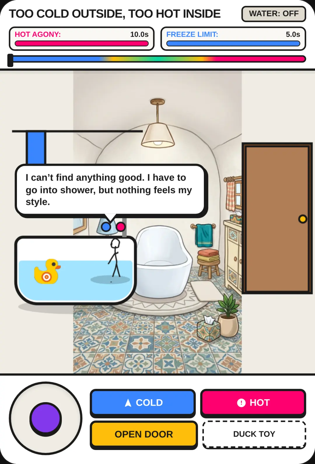 Too Cold Outside, Too Hot Inside For Stickman cover