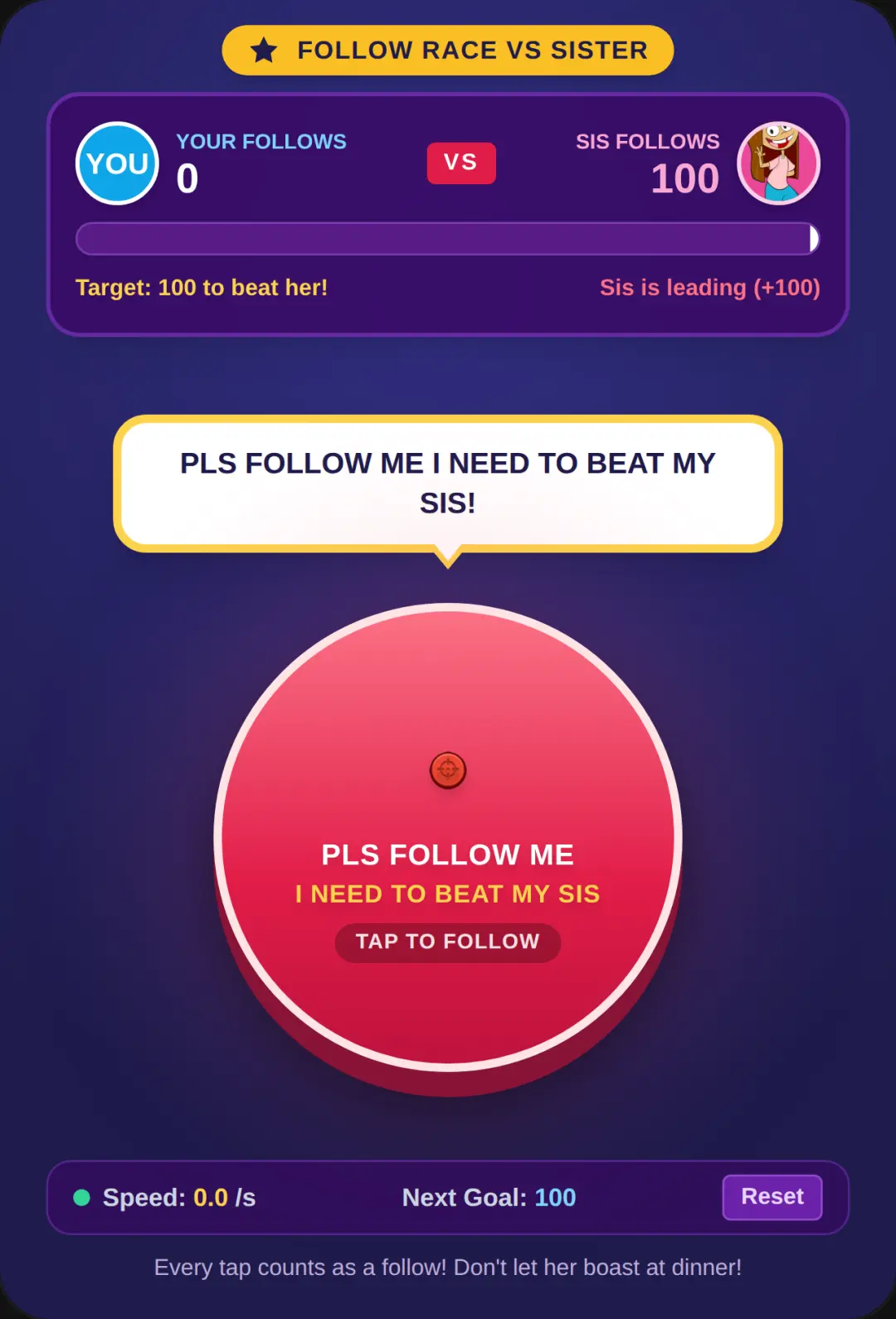 Beat My Sis! Follow Race cover