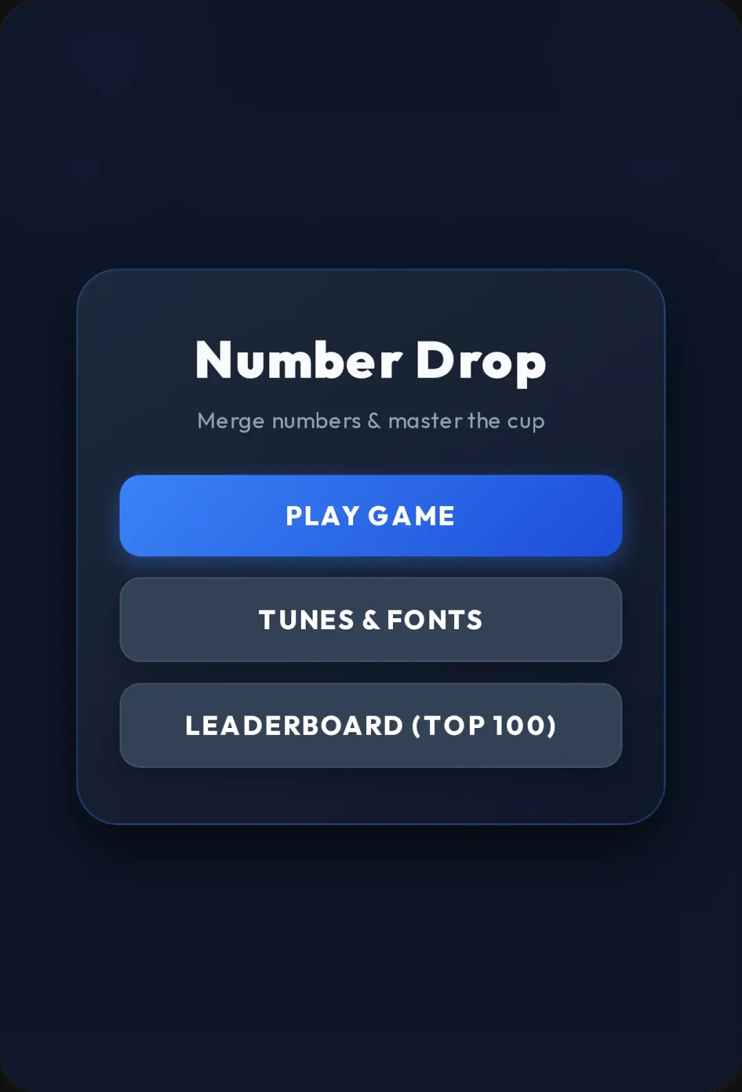 Number Drop Merge cover