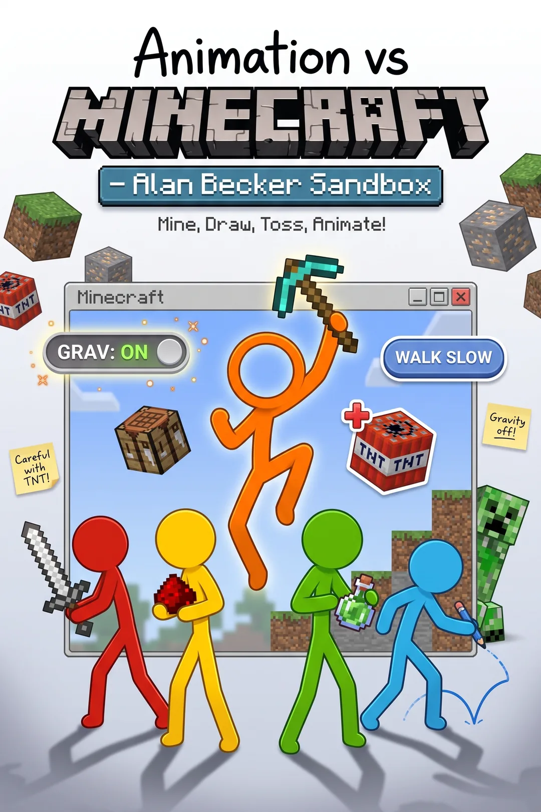 Animation vs Minecraft - Alan Becker Sandbox