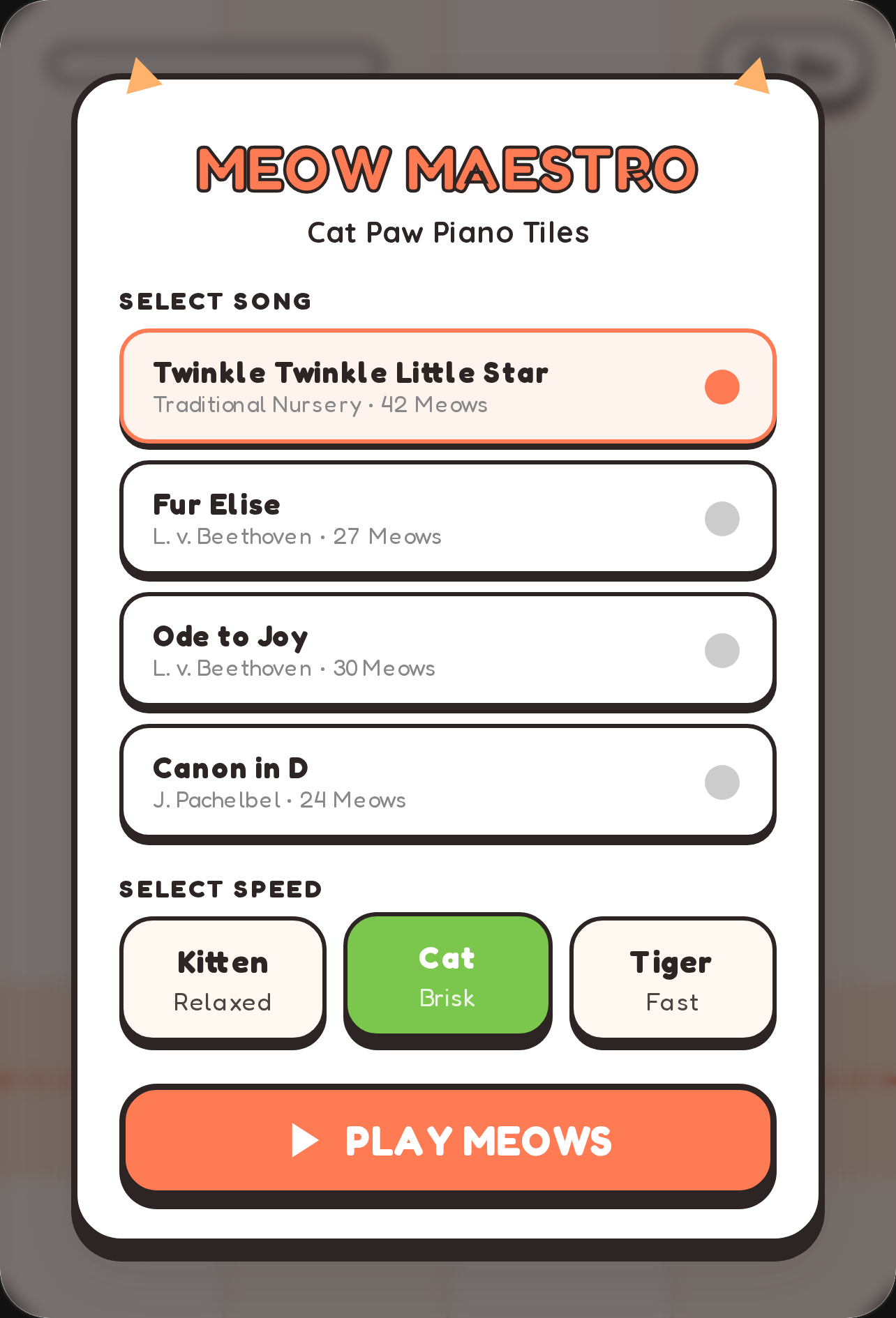 Meow Maestro - Cat Paw Piano Tiles cover