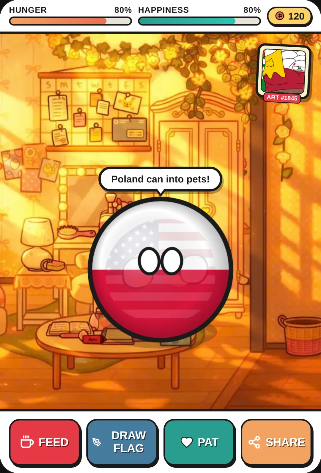 Countryballs Pet cover