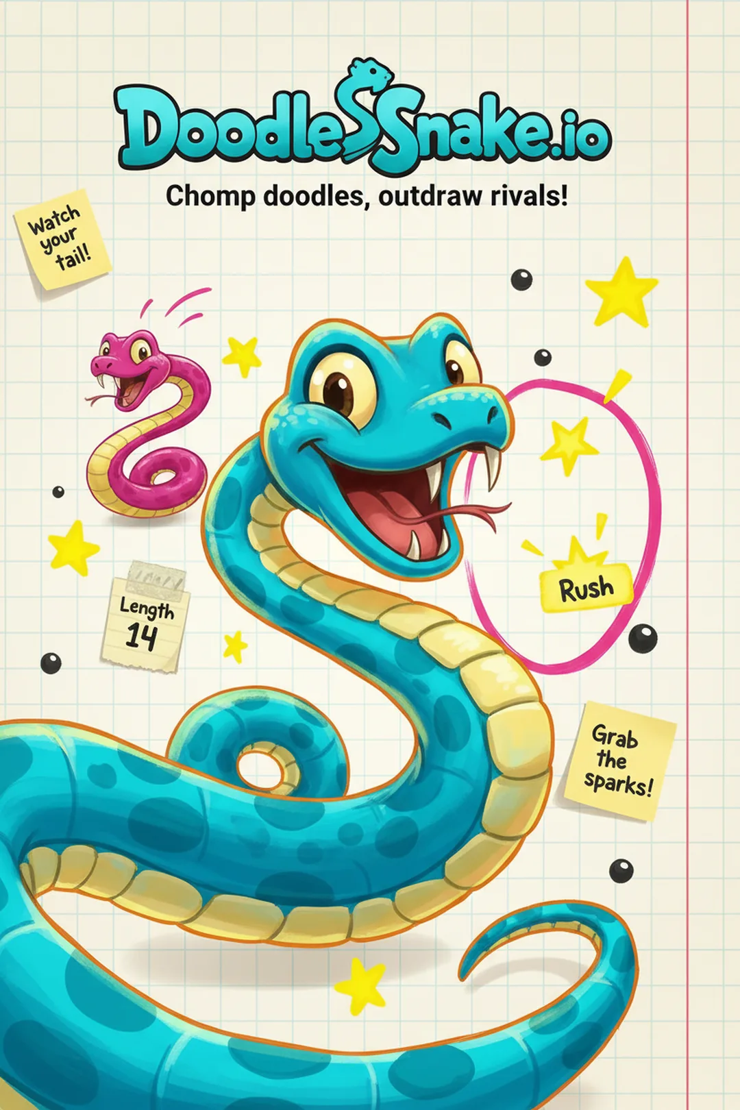 Doodle Snake.io cover