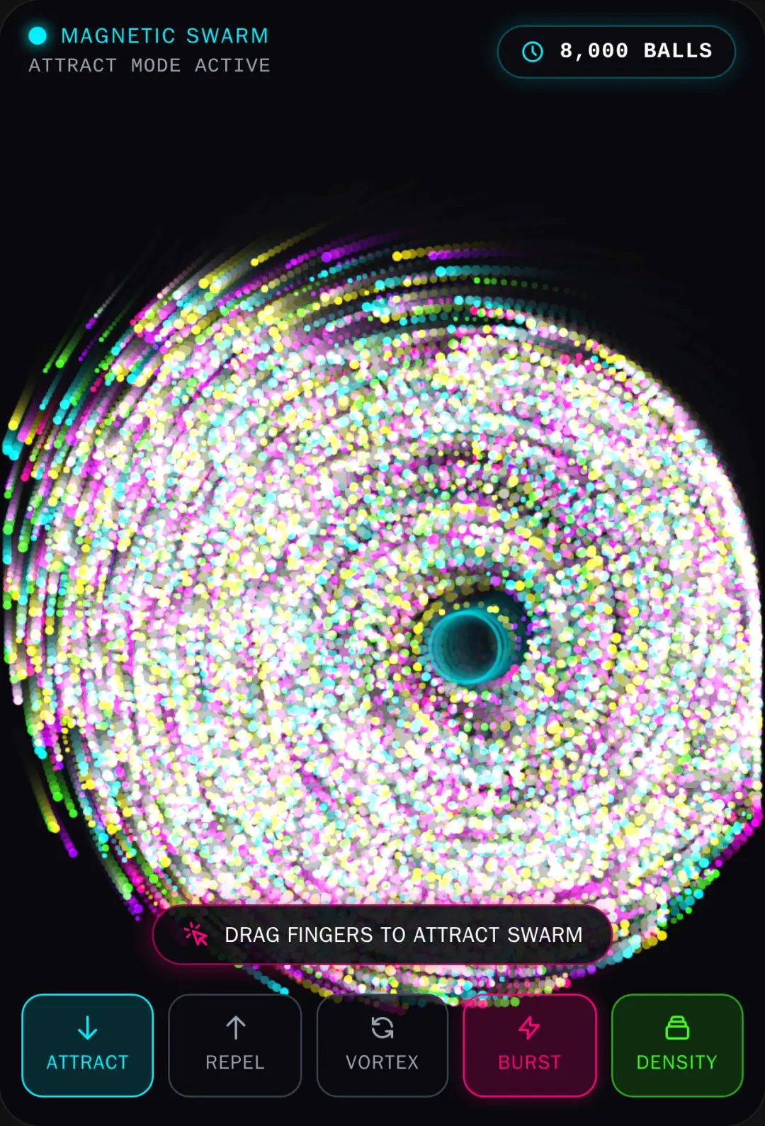 Neon Magnetic Swarm cover