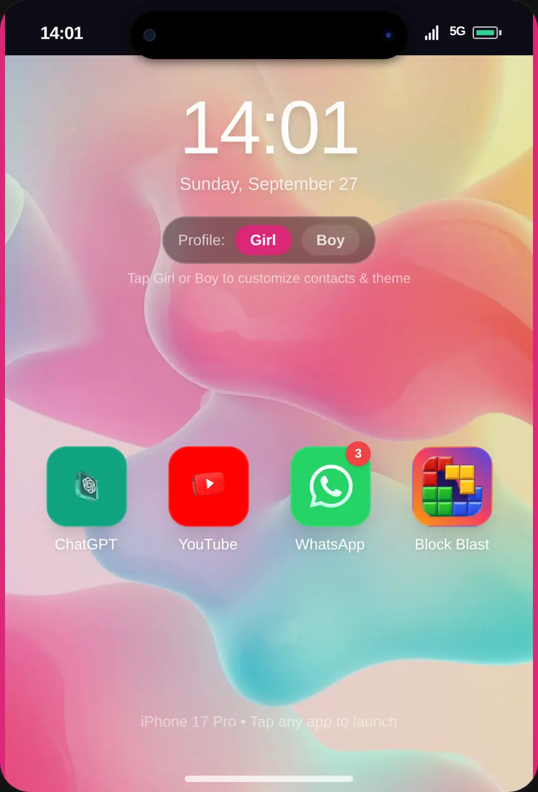 iPhone 17 Simulator phone in your phone! cover