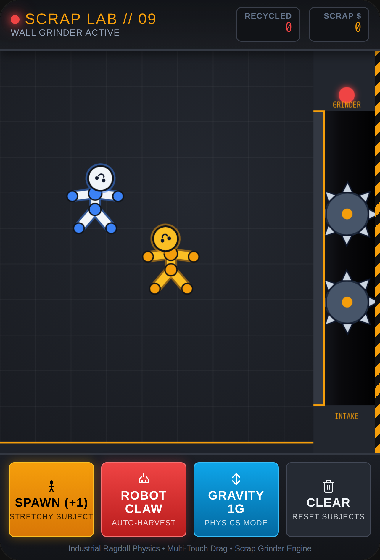 Scrap Lab: Stickman Grinder
