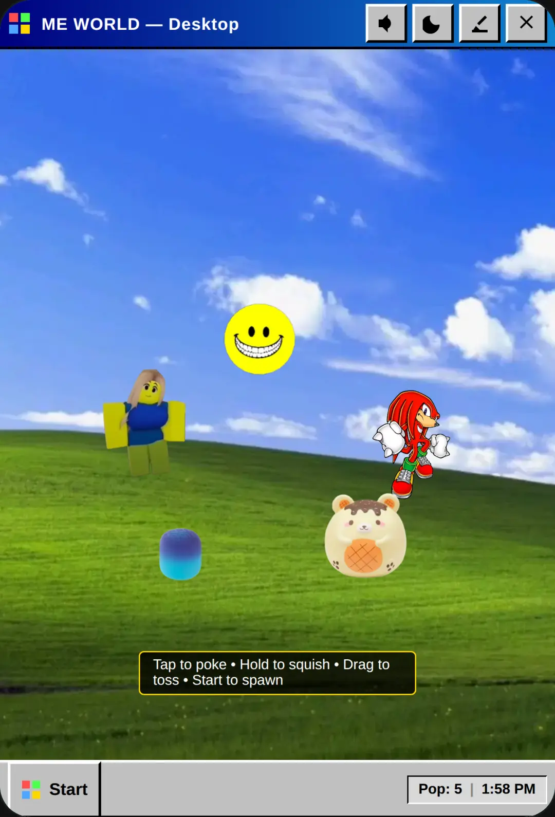 ME WORLD — Retro Desktop Sandbox cover
