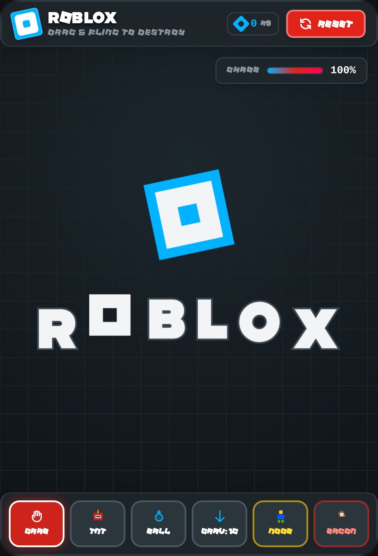 Destroy the rOblox Logo cover