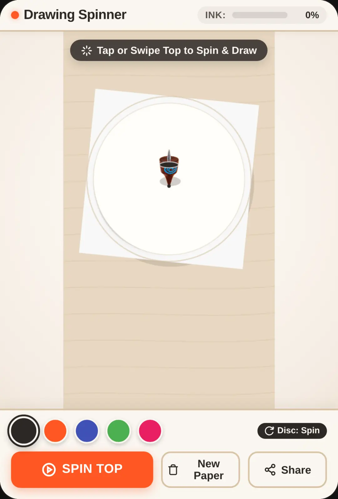 Drawing Spinner cover