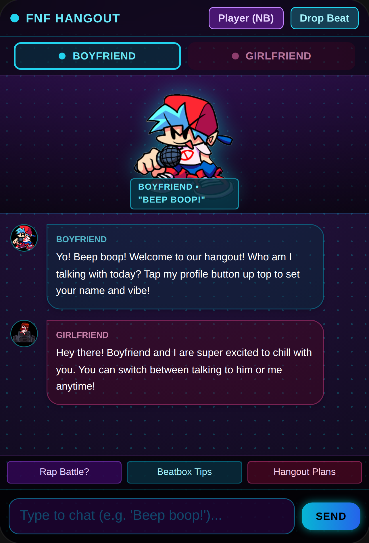 FNF Hangout Chat cover