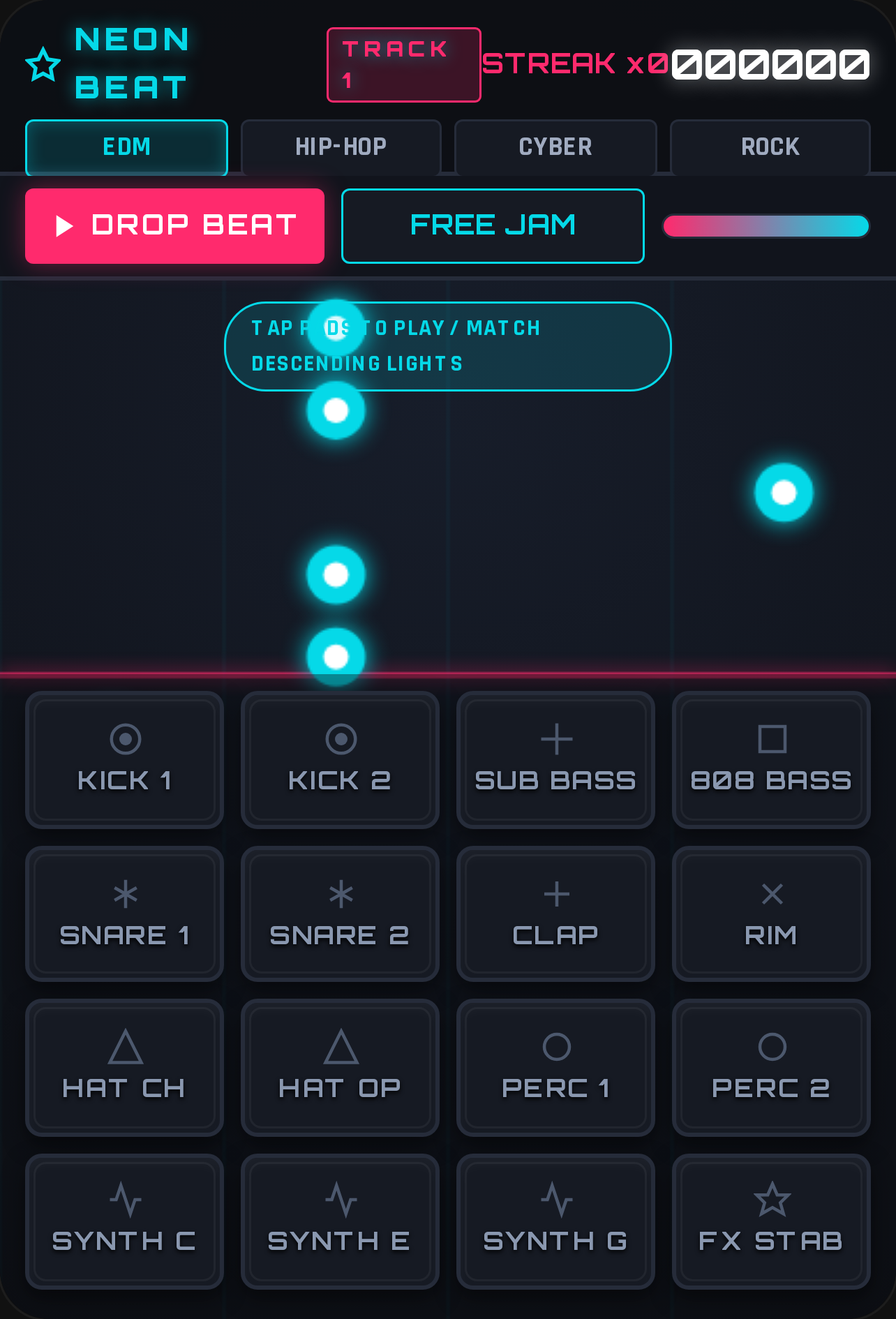 Neon Beat Pad cover