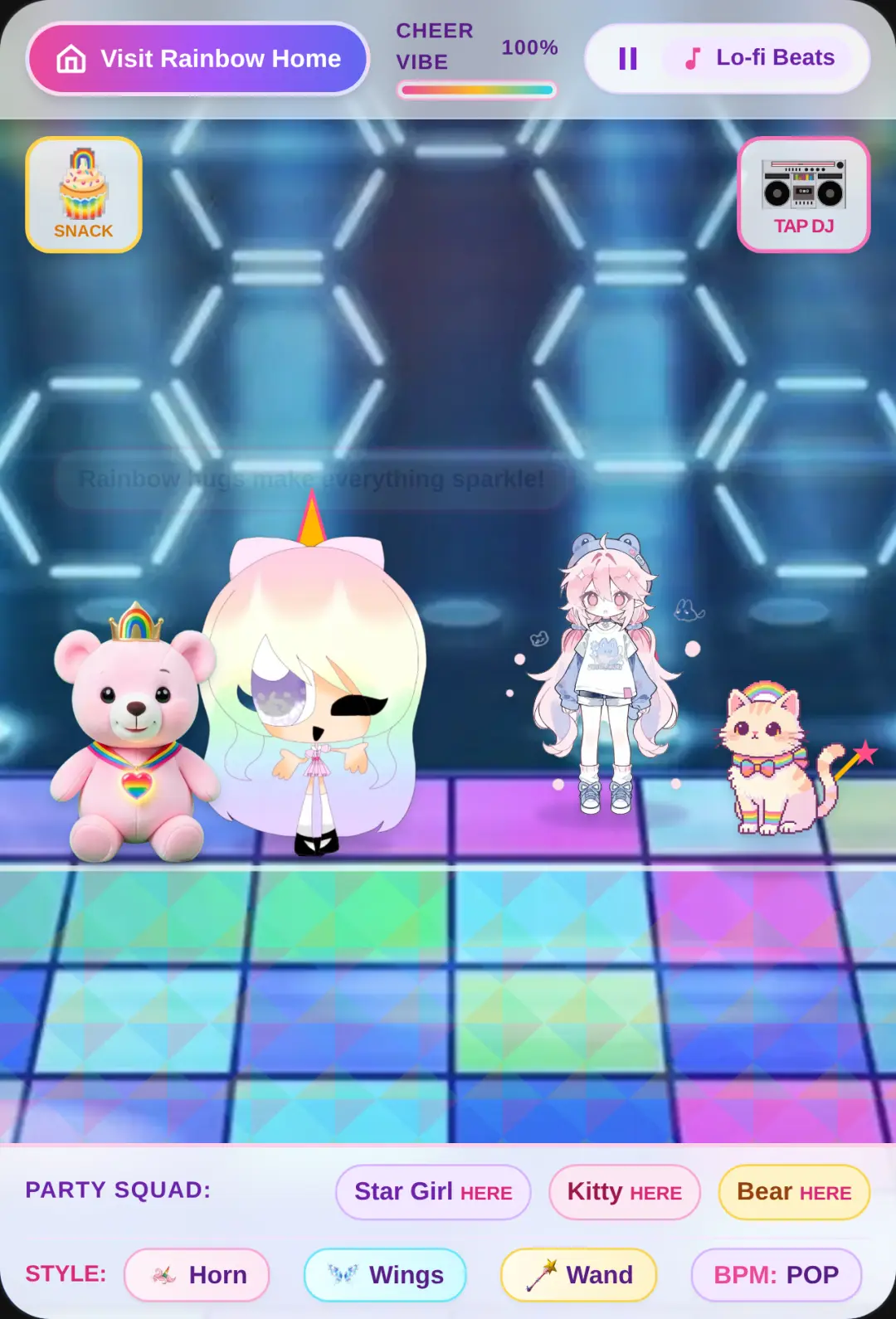 Rainbow Dance Party & Cozy Rainbow Home🌸😭🎊🛼💐🪅🙊🪅 cover