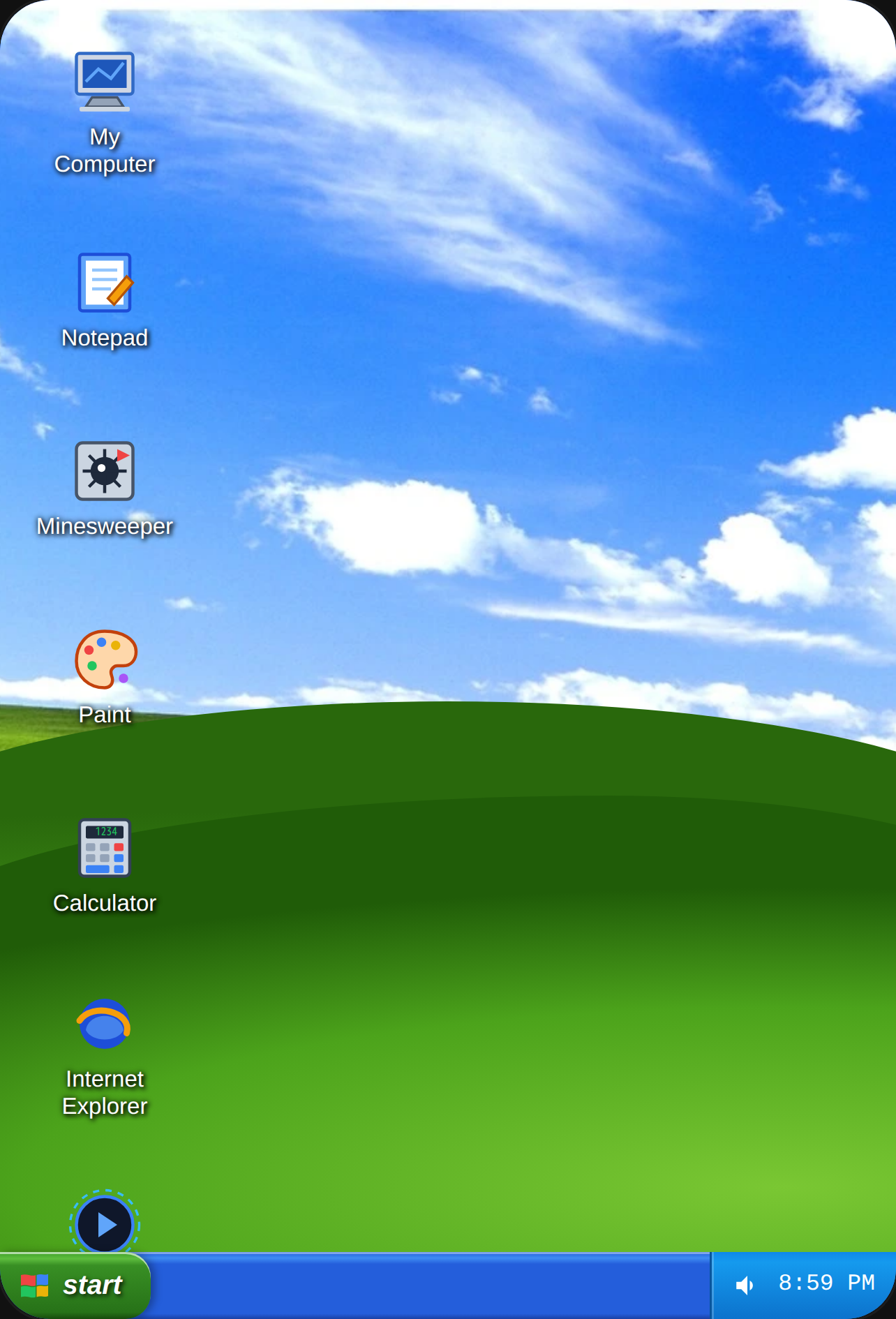 Windows XP Desktop Simulator cover